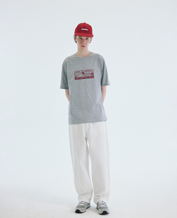 韓國 Markm Line Print T-shirt【MA164】