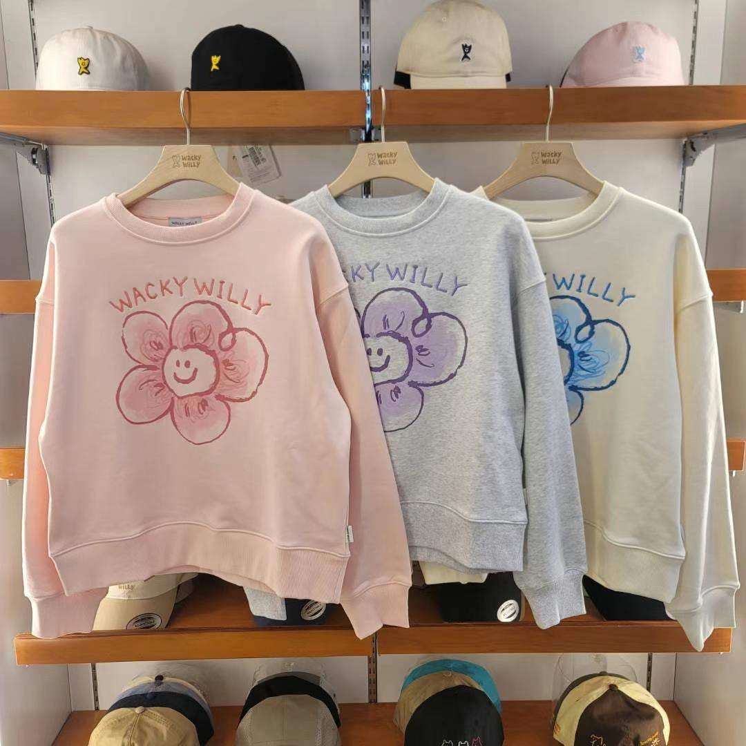 韓國 Wacky Willy Big Flower Graphic Sweater【WW072】