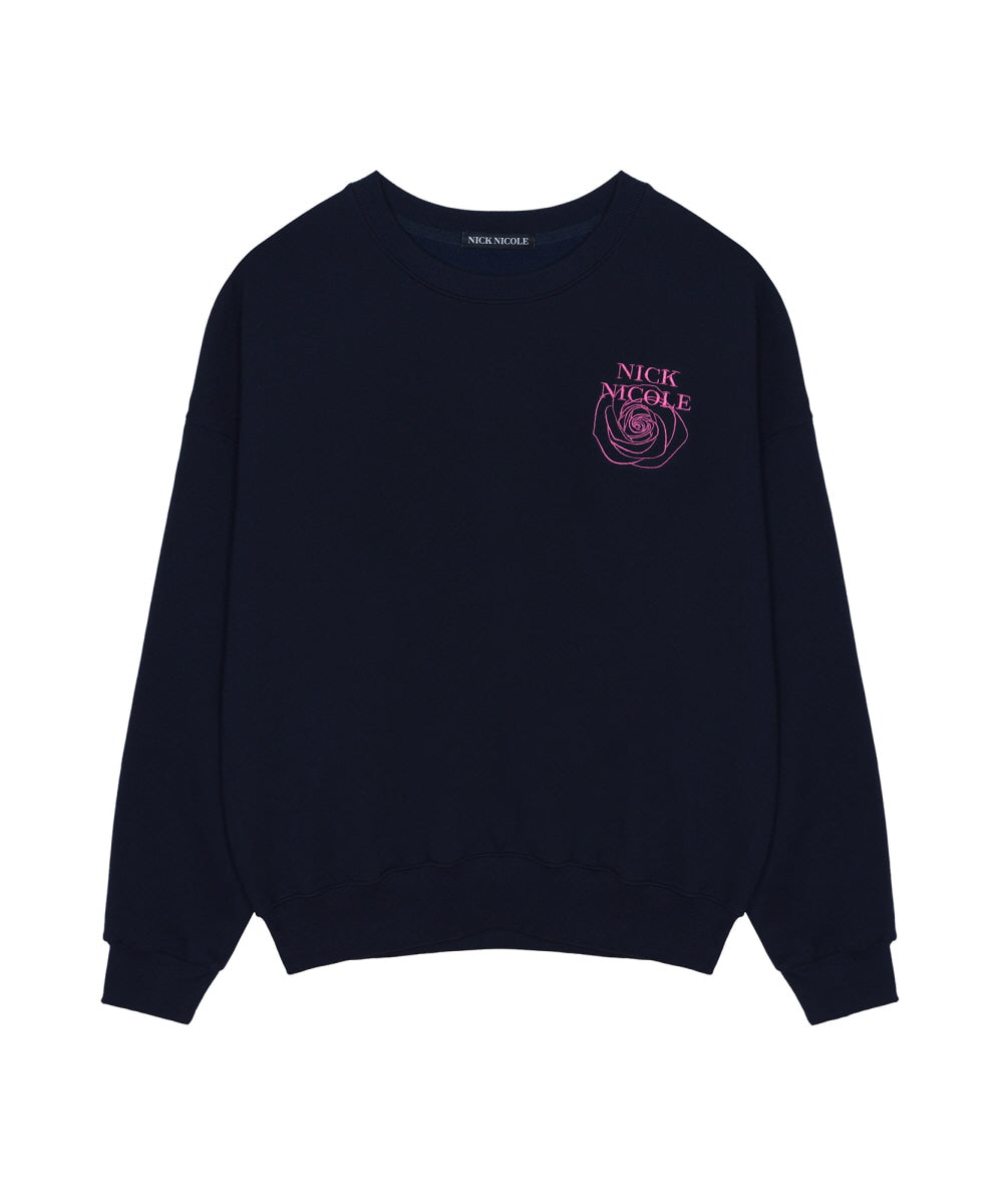 韓國 Nick Nicole Mini Volume Nicole Rose Sweatshirt【NK010】
