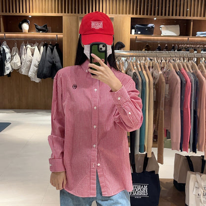 韓國 Marithe Francois Girbaud Gingham Check Shirt 【MF223】