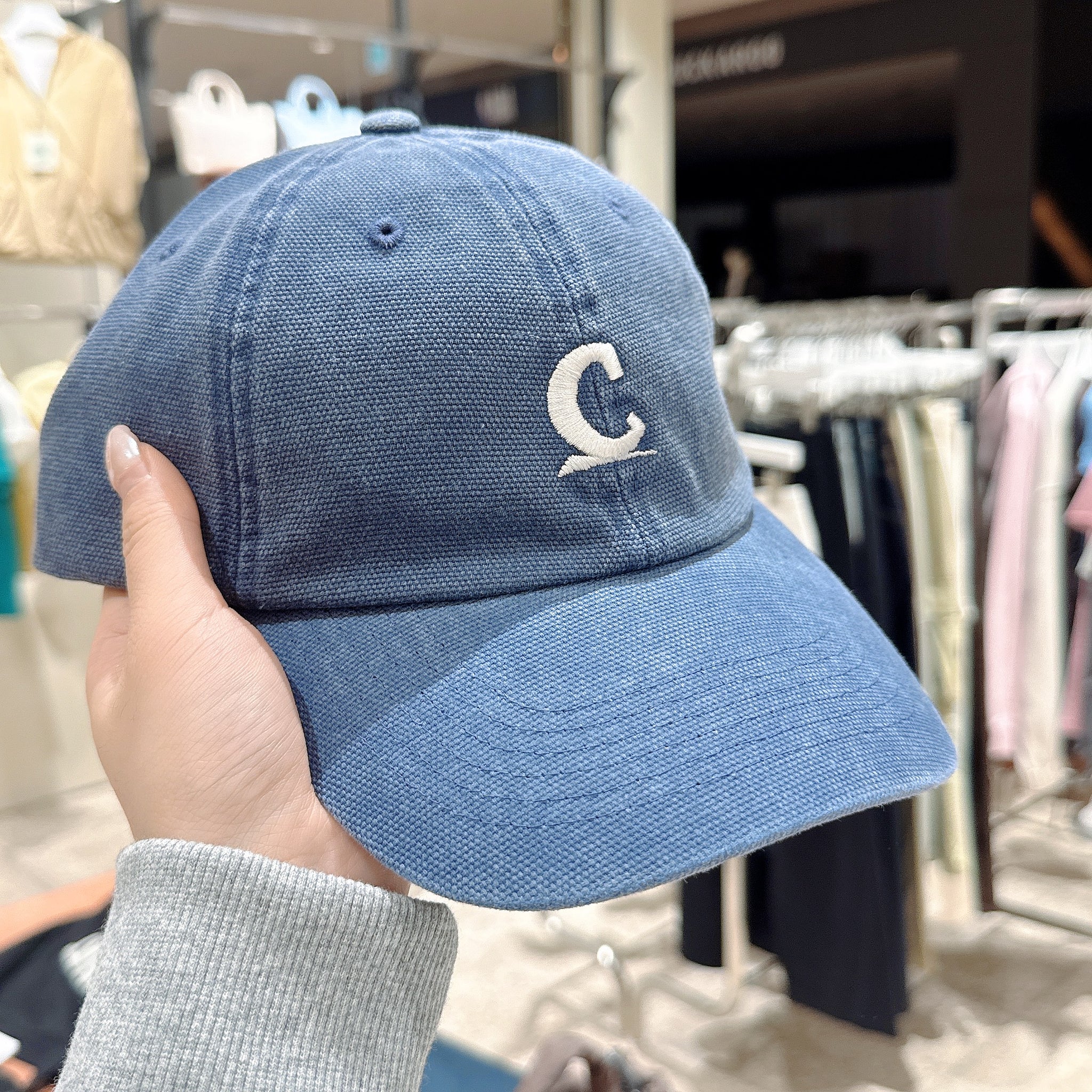 韓國 Covernat Symbol Logo Oxford Washed Ball Cap【CO082】