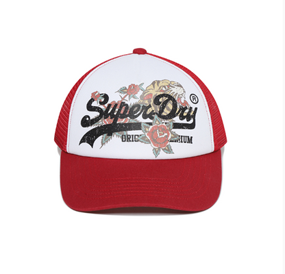 韓國 Superdry Tiger Mesh Print Trucker Ball Cap【SU086】