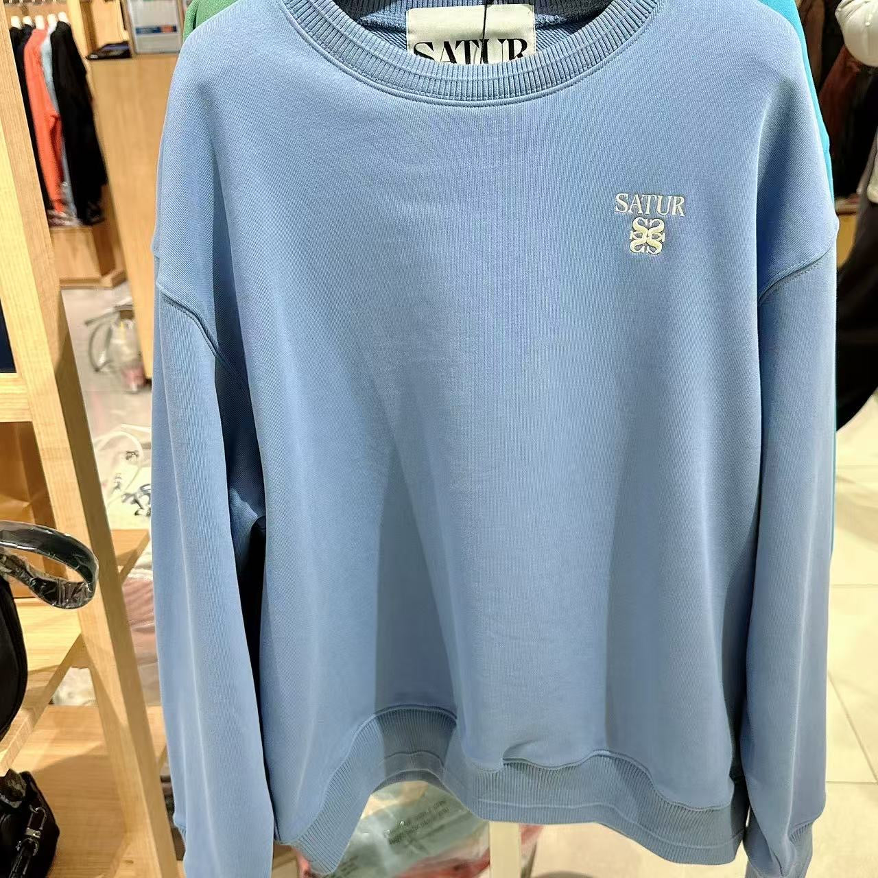 韓國 Satur Lauren Small Logo Basic Sweatshirt【SR278】