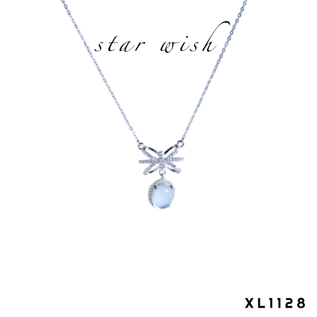 Star Wish S925銀 水沫玉頸鏈 XL1128【SS480】