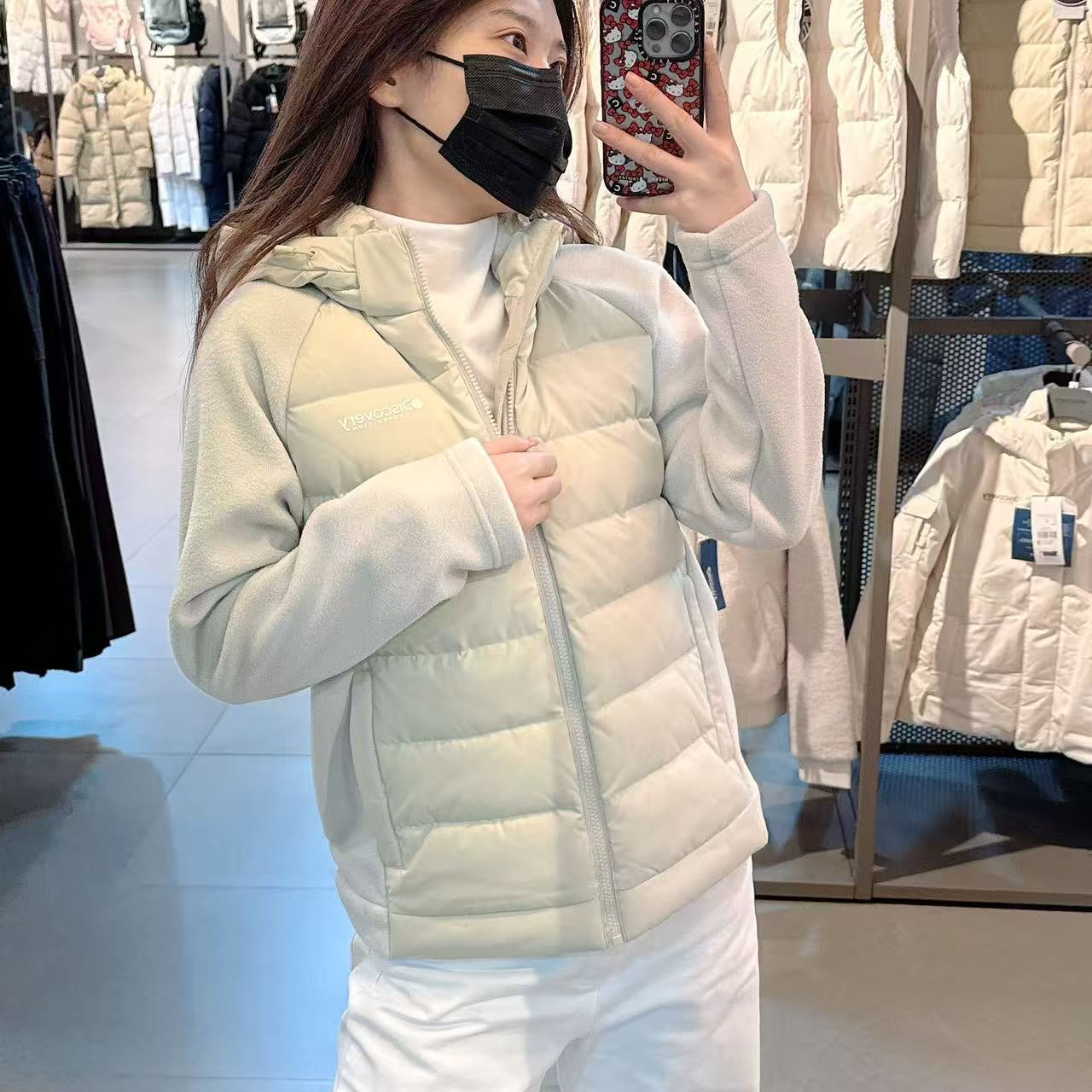 韓國 Discovery Women's Exinus Fleece HB Lightweight Padding (鵝絨)【DY128】