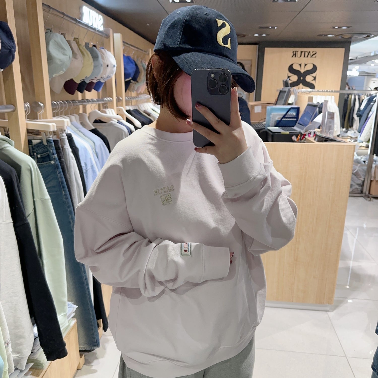 韓國 Satur Classic Logo Basic Sweatshirt【SR088】