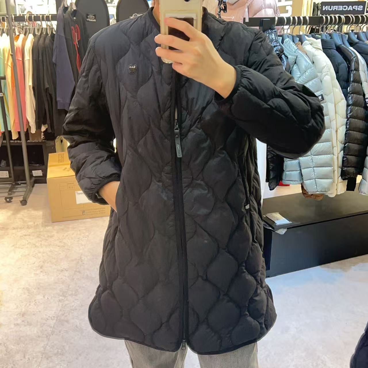 韓國 LifeWork Women's Lite Curved Quilted Long Down Jumper (鴨絨)【LW007】