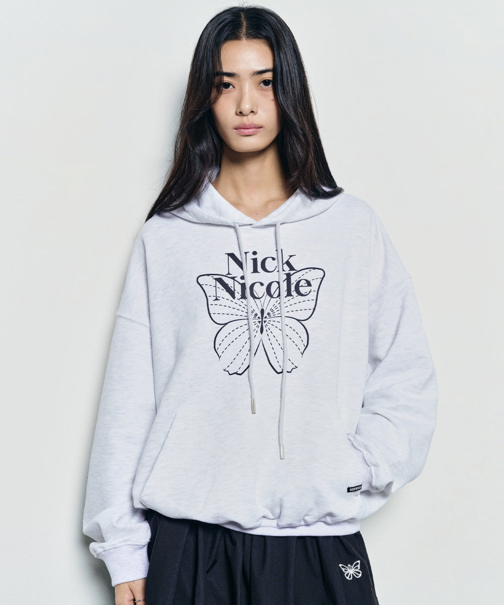 韓國 Nick Nicole Butterfly Signature Hoodie【NK012】