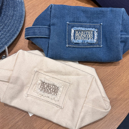 韓國 Marithe Francois Girbaud ENIM PATCH WORK CLASSIC LOGO POUCH 【MF315】