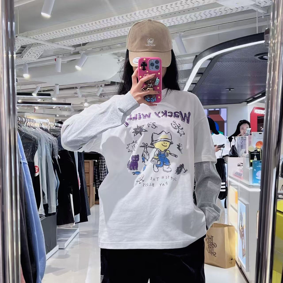 韓國 Wacky Willy Kiki Layered Long Sleeve【WW124】