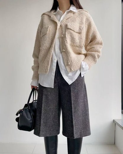 韓國 HowLuk 短褲 刷薄毛  (冬季款)【H362】