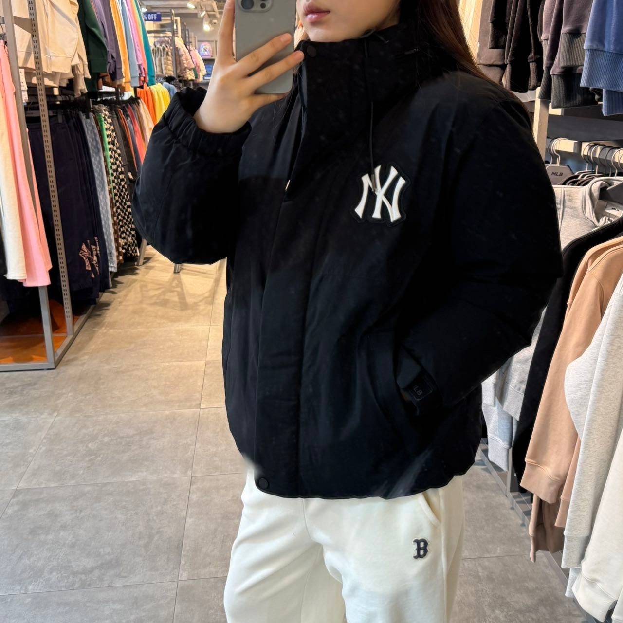 韓國 MLB Basic Mega Logo Short Padding Parka 【MB008】 - STT Mall HK 靚太網購