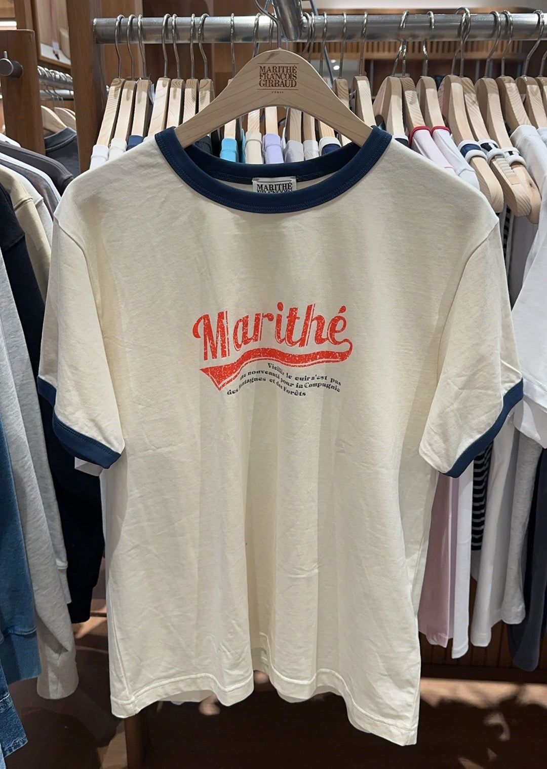 韓國 Marithe Francois Girbaud Vintage Baseball Ringer Tee【MF414】