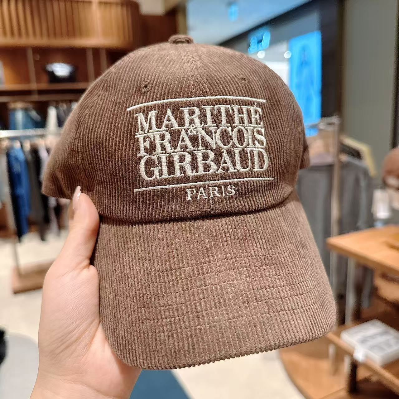 韓國 Marithe Francois Girbaud Corduroy Classic Logo Cap【MF714】