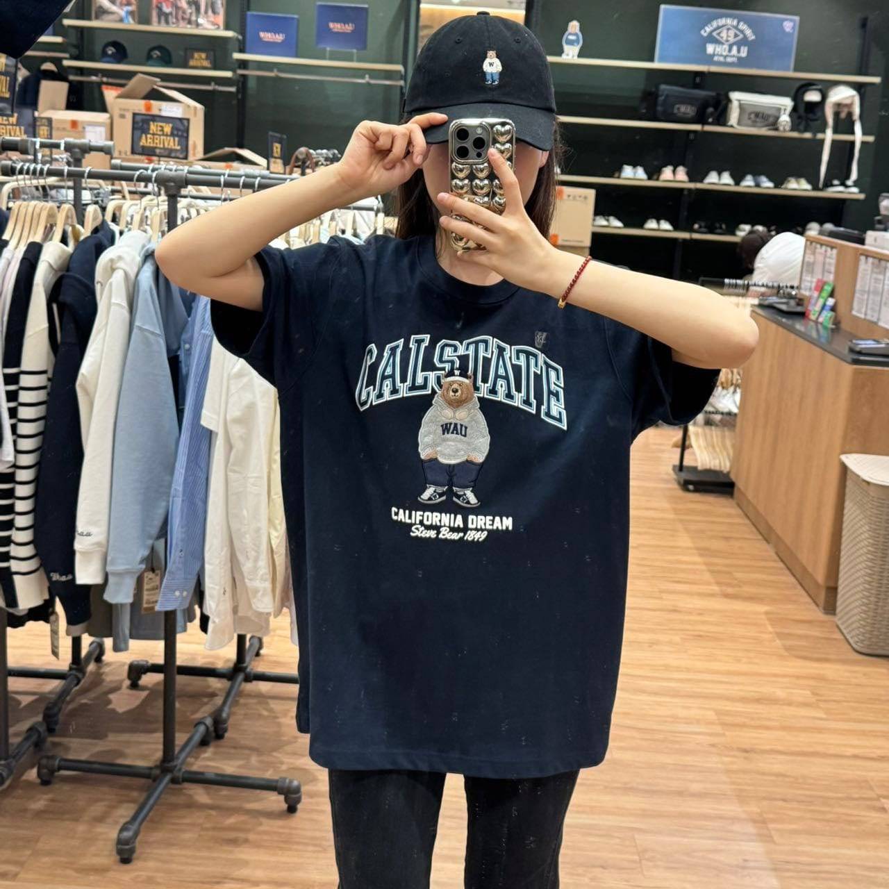 韓國 Who.A.U Steve Patch T-Shirt【WA049】 - STT Mall HK 靚太網購