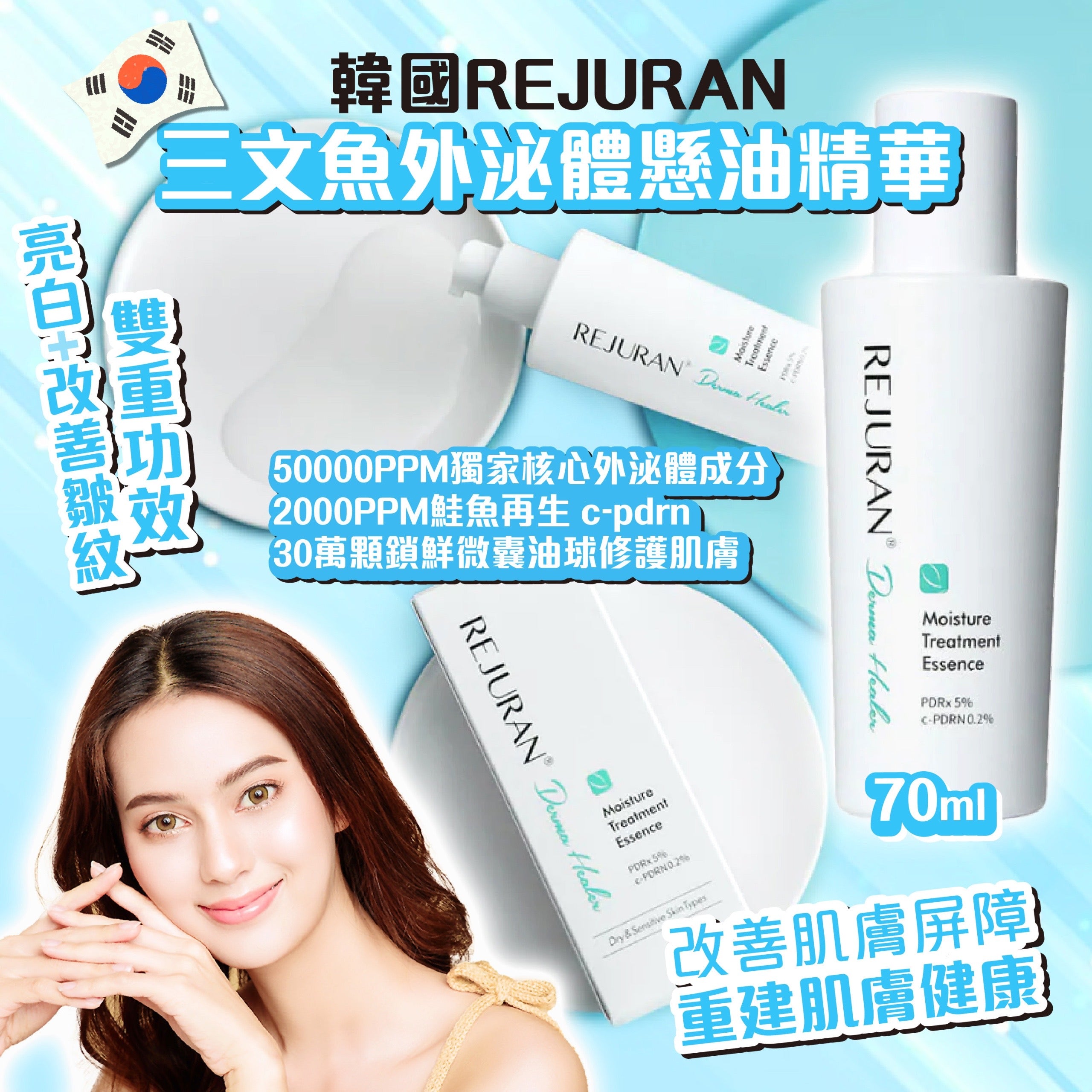 韓國 Rejuran 三文魚外泌體懸油精華 70g【SM356】
