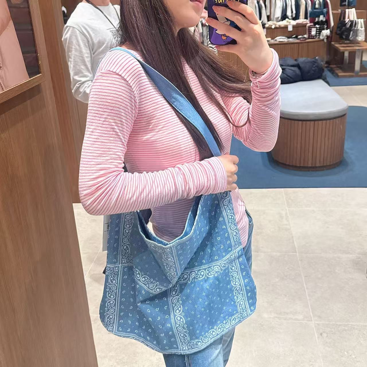 韓國 Marithe Francois Girbaud Bandana One Shoulder Eco Bag【MF624】