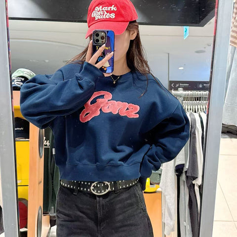 韓國 Mark Gonzales Fury Gone Women's Crop Sweatshirt【MG162】