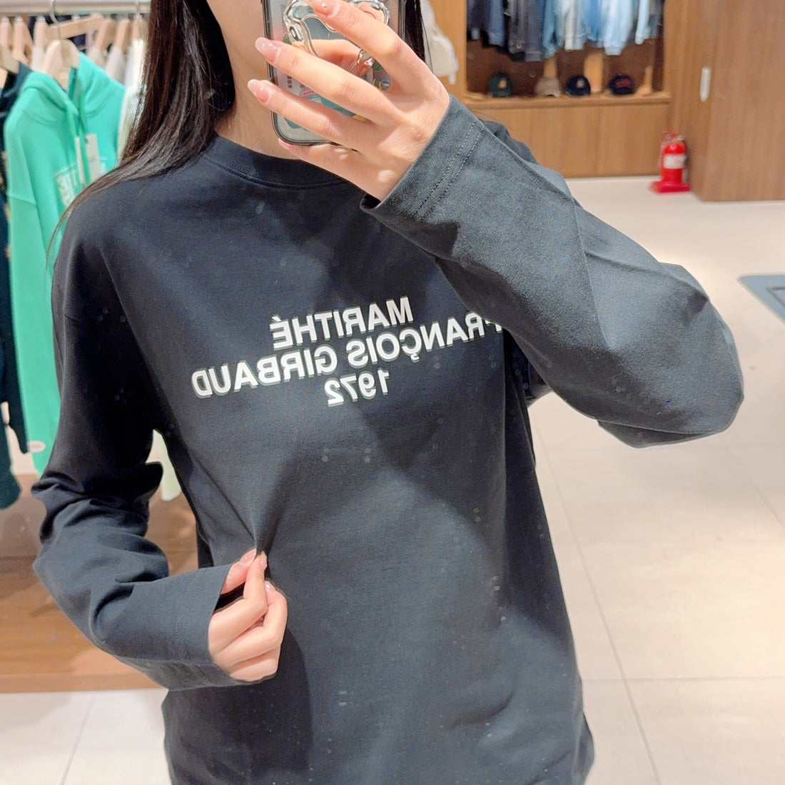 韓國 Marithe Francois Girbaud Lettering Logo Long Sleeve【MF393】