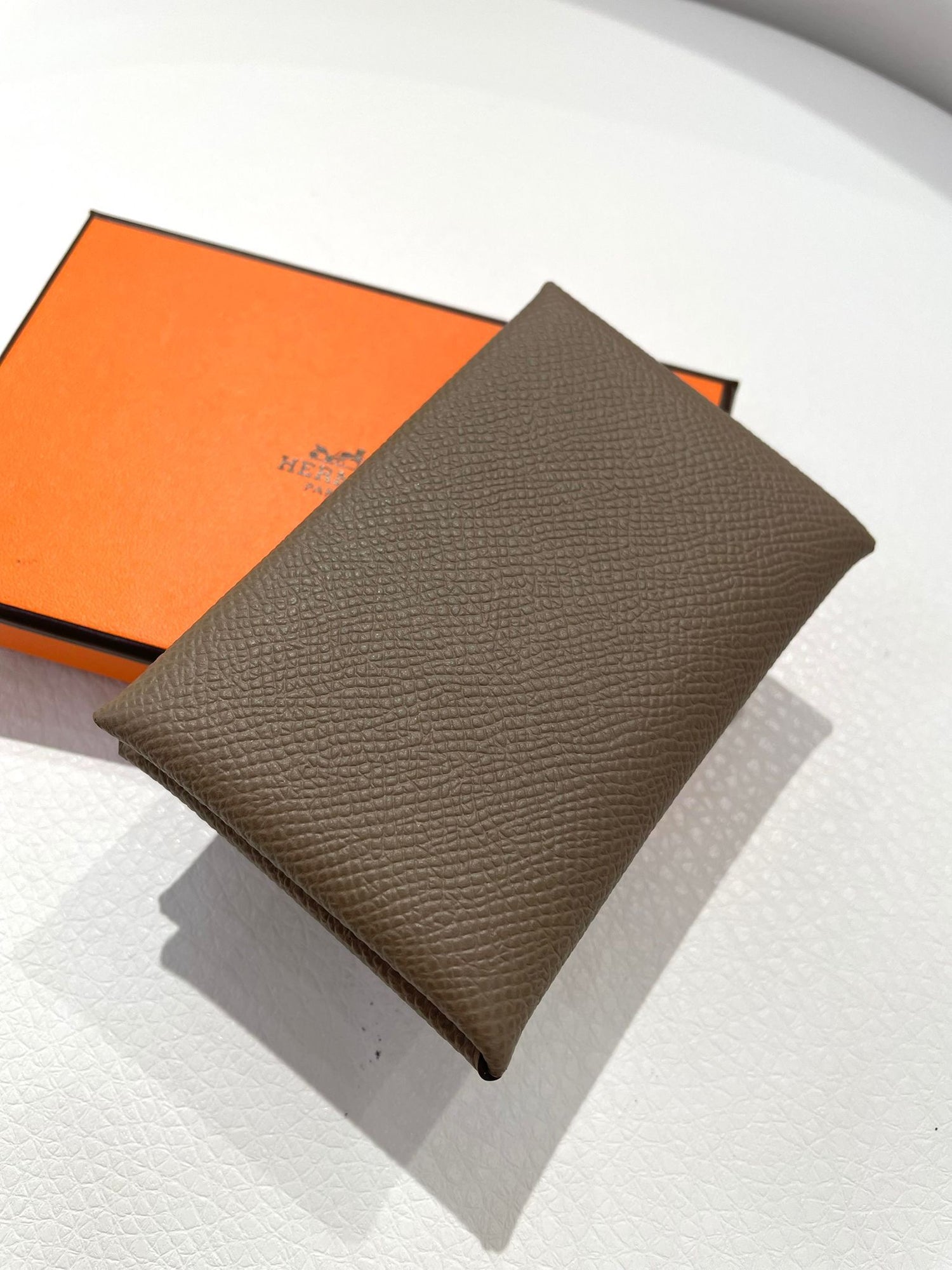 全新Hermès Calvi Epsom 皮革 散子包 【JS601】