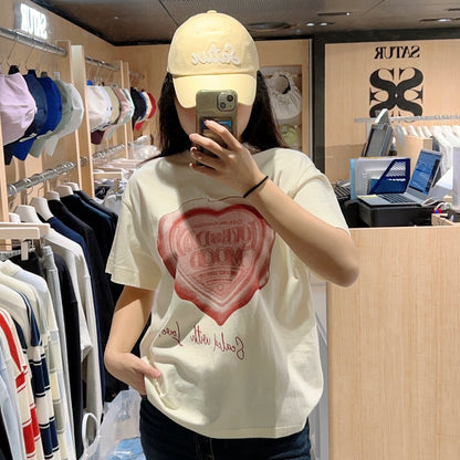 韓國 Satur Saturday Retro Mood Graphic T-Shirt【SR101】