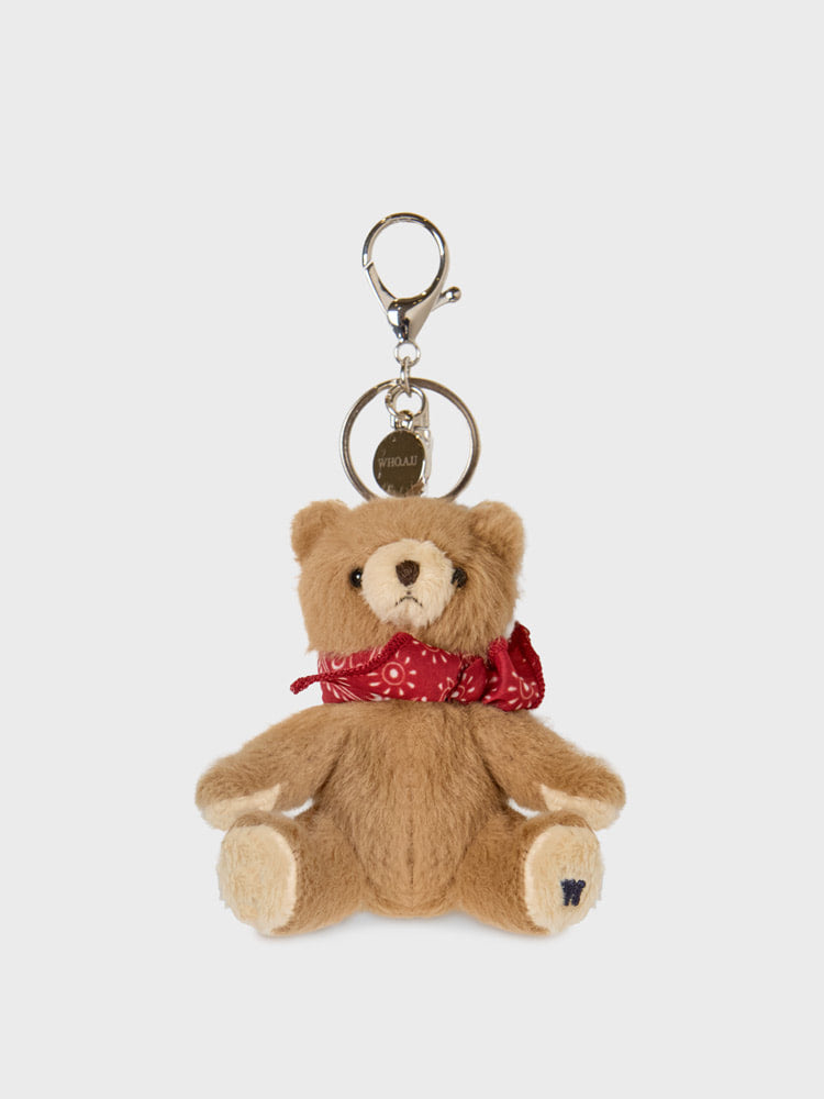韓國 WhoAU Fluffy Bear Mini Bag Charm【WA298】