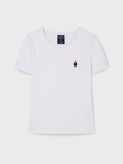 韓國 WhoAU Steve Ribbed Short Sleeve T-shirt【WA268】