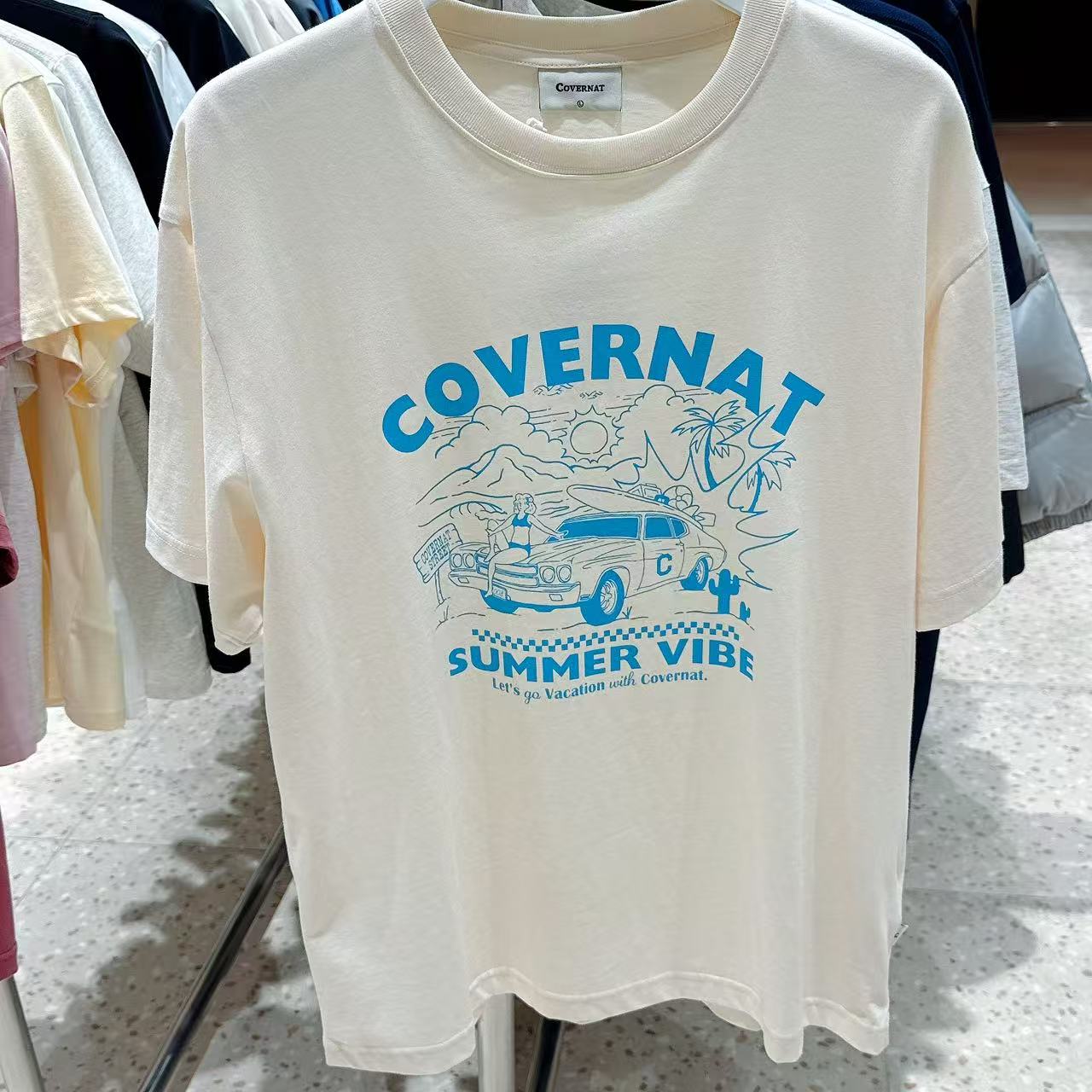 韓國 Covernat Volume Car Graphic T-Shirt【CO059】