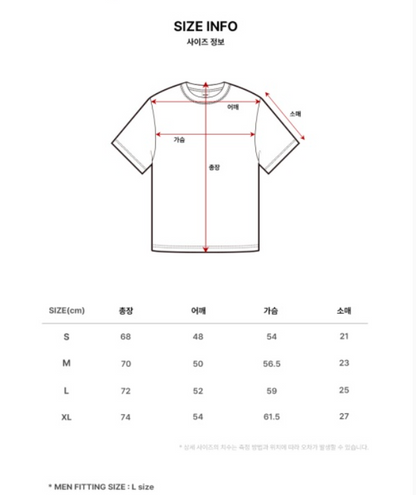韓國 Markm Basic Small Logo T-Shirt【MA182】