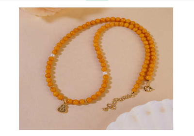 琥珀項鍊 4+mm【SE638】