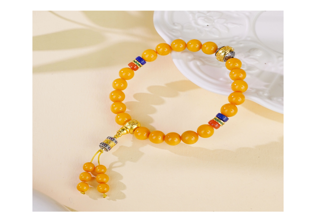 琥珀老蜜蠟手串8+【SE897】