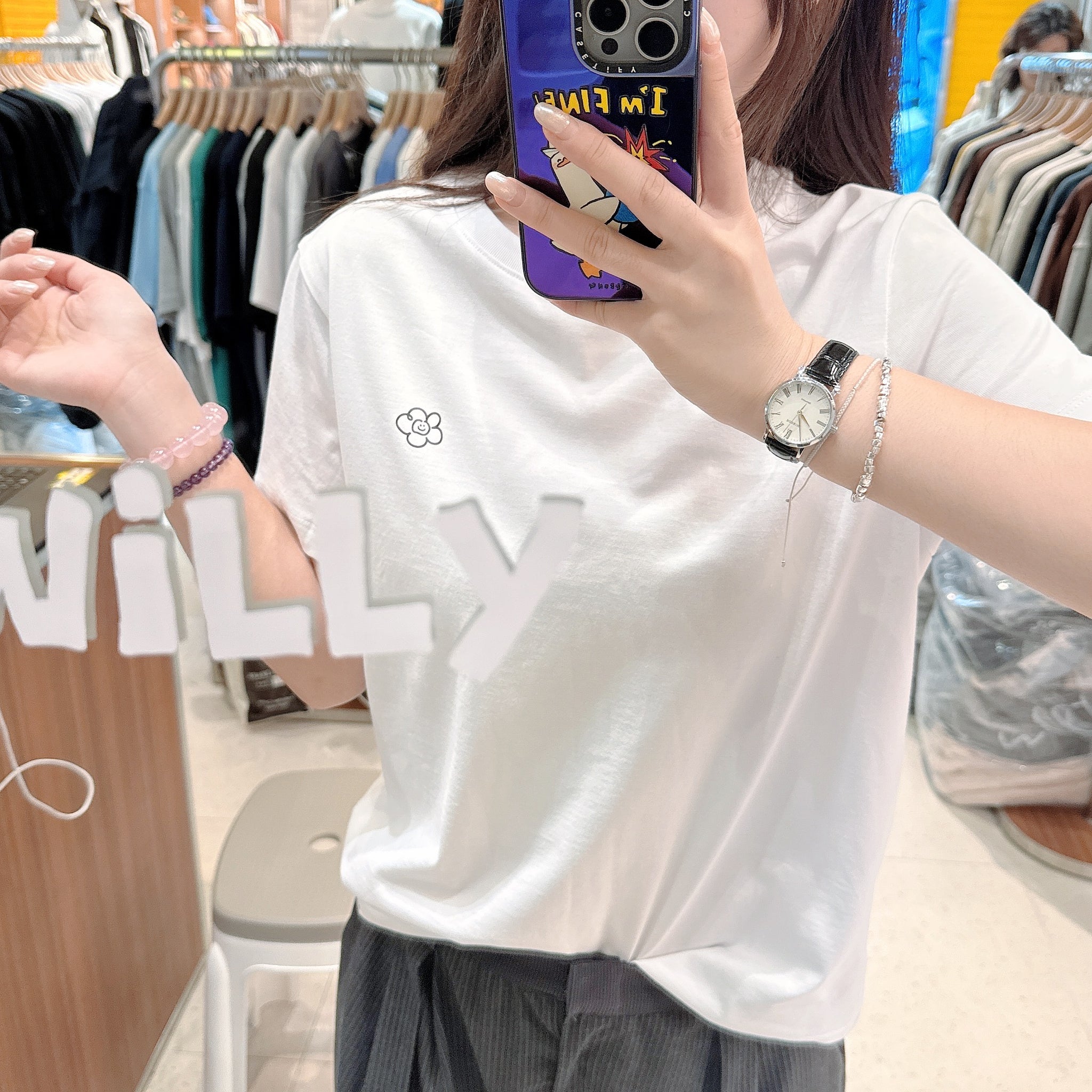 韓國 Wacky Willy Women's T-shirt 2 Packs【WW045】