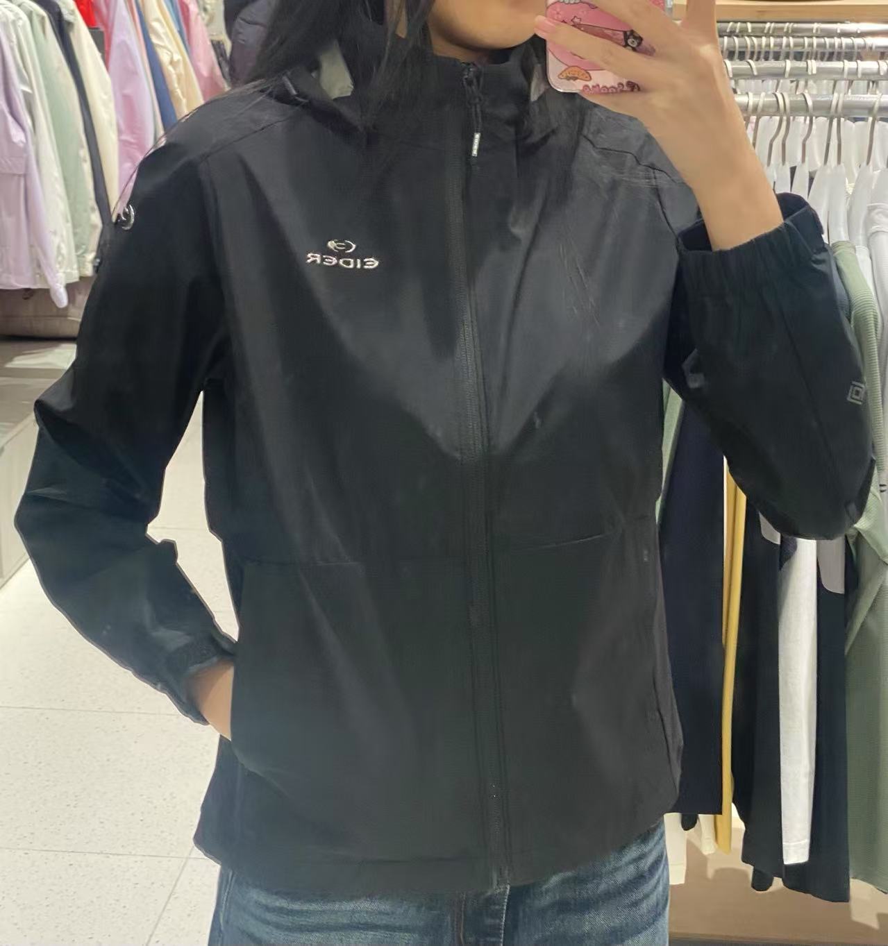 韓國 Eider 羽絨女款Gore-Tex Windstopper防風外套透氣防水吸汗速乾透氣【ER090】