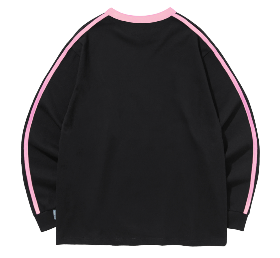 韓國 Video Jockey Rose Day Sports LS T-Shirt【VJ081】