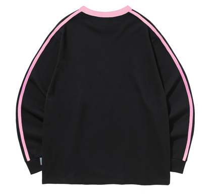 韓國 Video Jockey Rose Day Sports LS T-Shirt【VJ081】
