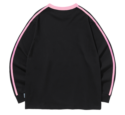 韓國 Video Jockey Rose Day Sports LS T-Shirt【VJ081】