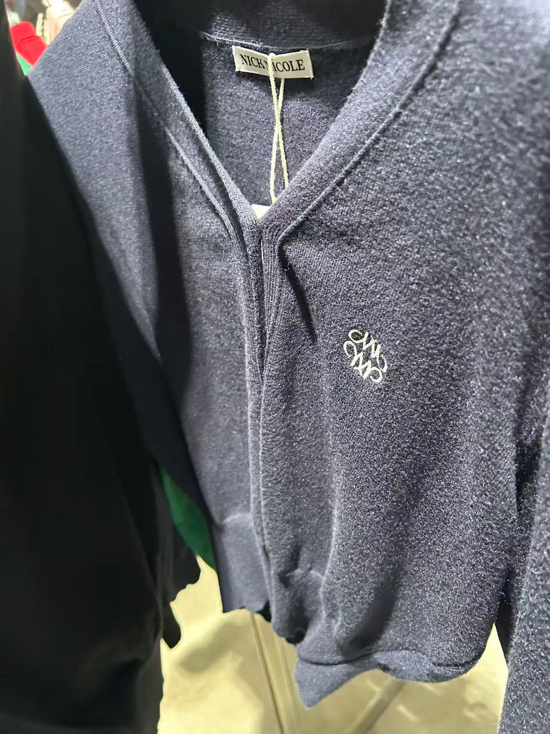 韓國 Nick Nicole Logo Quality Cardigan【NK053】