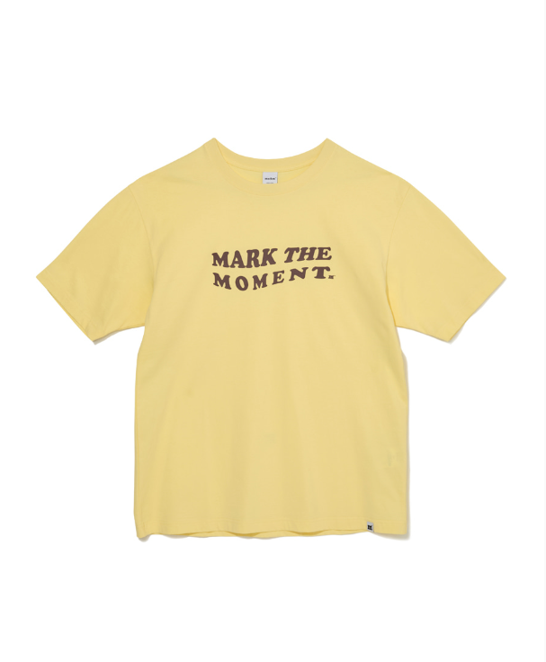 韓國 Markm Wave Slogan T-Shirt【MA162】