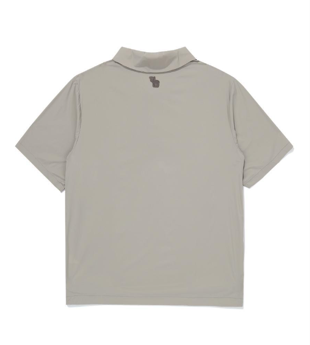 韓國 BBC Woven Collar Short Sleeve T-Shirt【BC098】