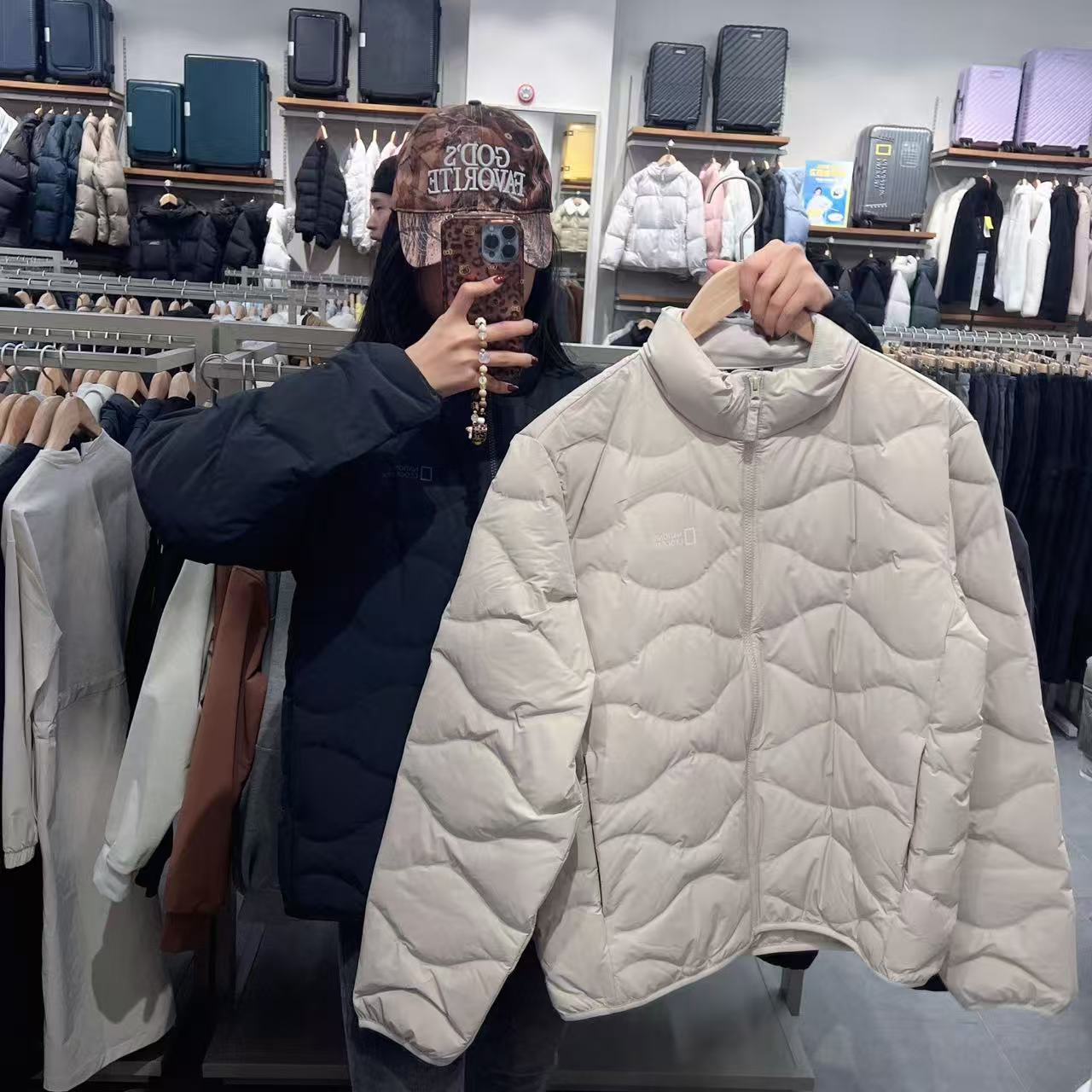 韓國 National Geographic Fowley Stand-Neck Tube Duck Down Jumper (鴨絨)【NG209】