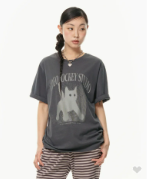 韓國 Video Jockey Cat is Watching T-Shirt【VJ025】