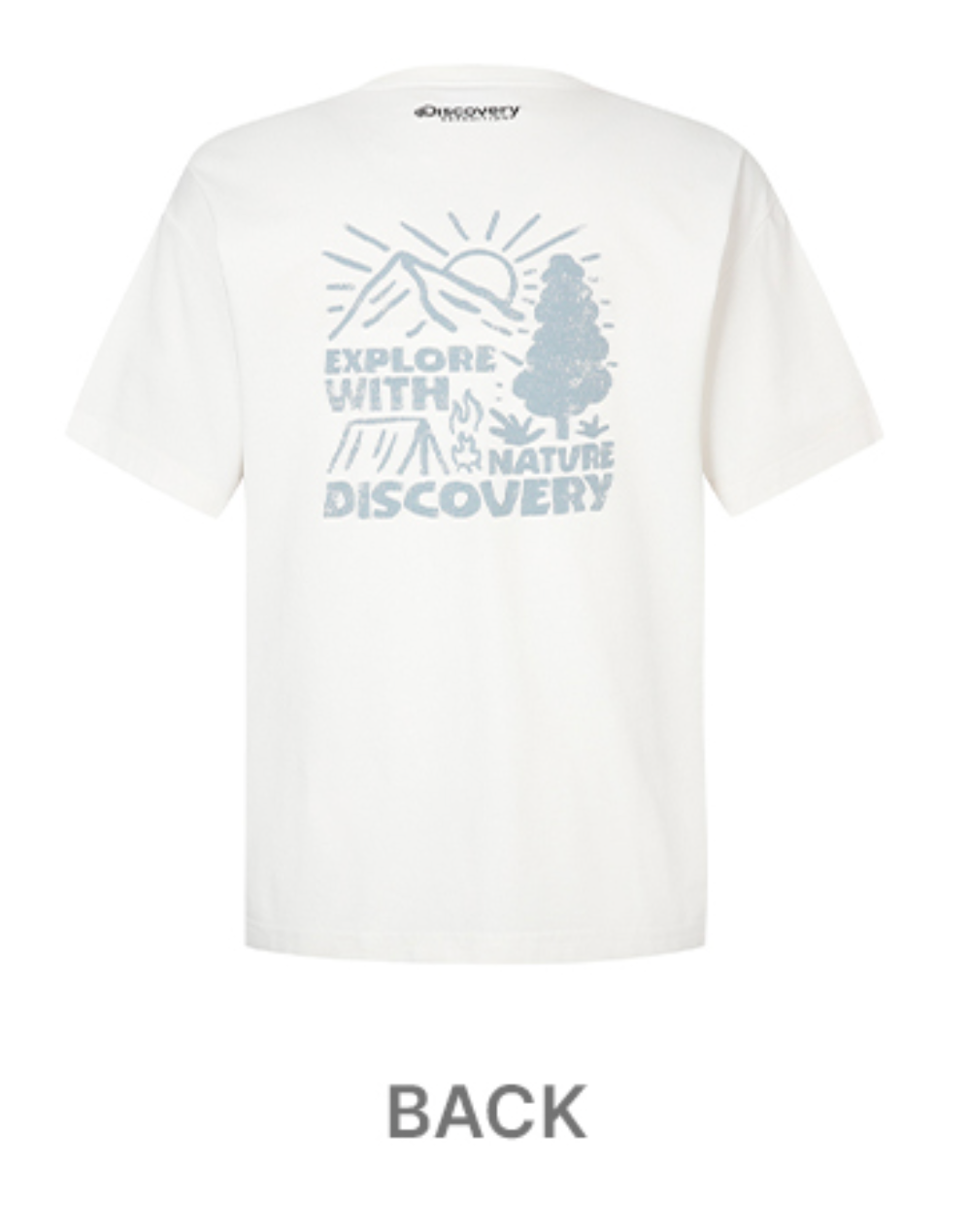 韓國 Discovery Fresh Event Washing Camping Hand-drawn Graphic Short Sleeve T-shirt【DY033】