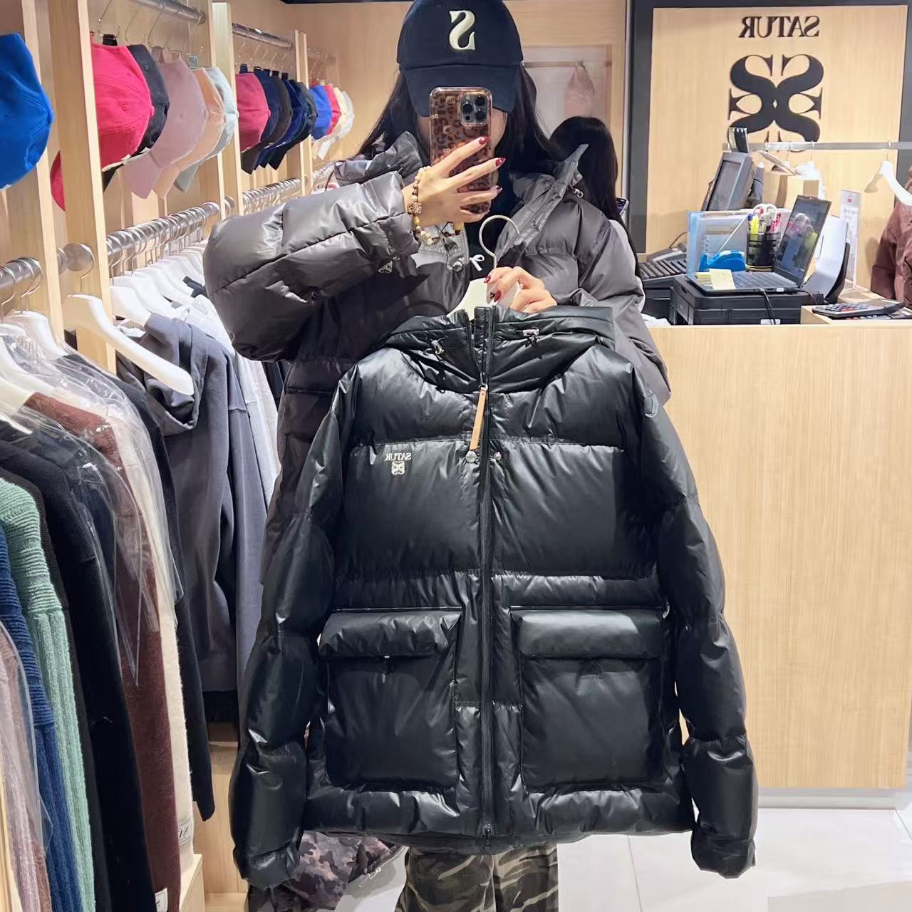 韓國 Satur Hooded Puffer Duck Down Padding (鴨絨)【SR192】