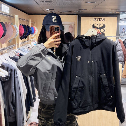 韓國 Satur Theo Nylon Fleece Hooded Jacket【SR196】