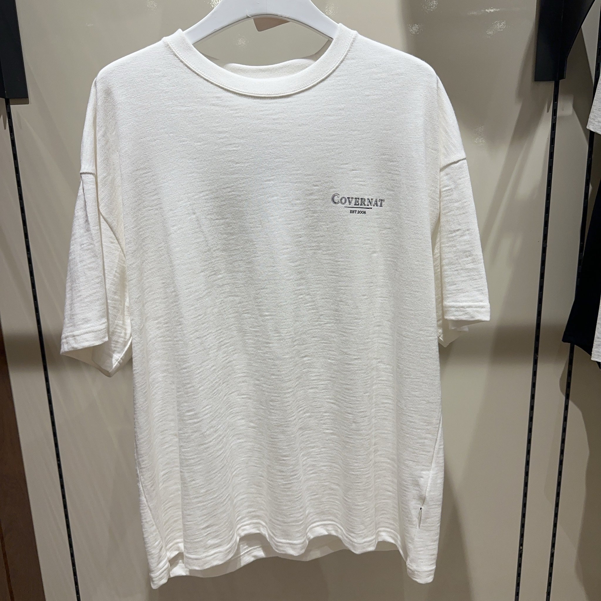 韓國 Covernat Slub Needle & Thread Graphic T-Shirt【CO069】