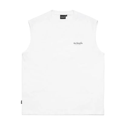 韓國 Mark Gonzales Unisex Logo Sleeveless Top【MG044】
