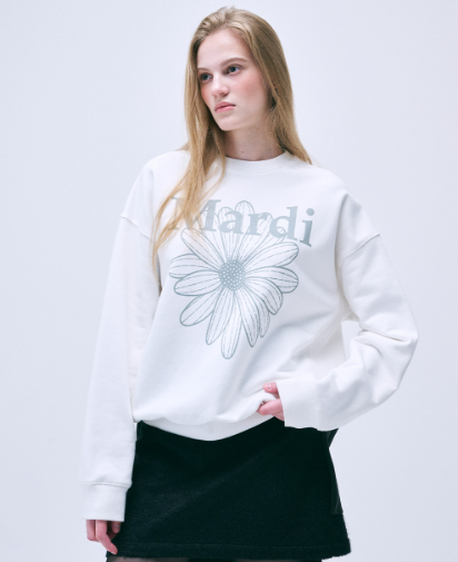 韓國 Mardi Mercredi SWEATSHIRT FLOWERMARDI