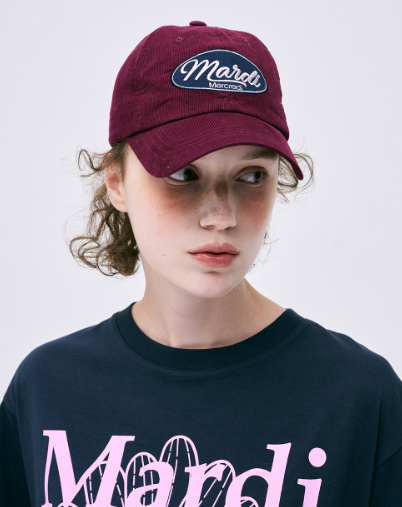 韓國 Mardi Mercredi CORDUROY BALL CAP MARDI VINTAGE LOGO