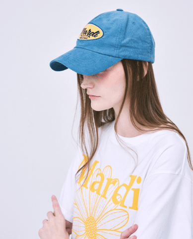 韓國 Mardi Mercredi CORDUROY BALL CAP MARDI VINTAGE LOGO - STT Mall HK 靚太網購 -- Blue