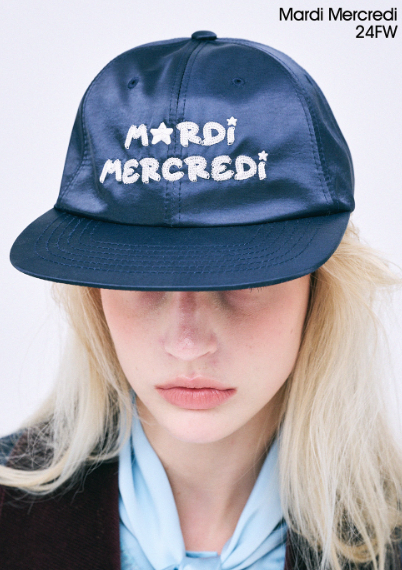 韓國 Mardi Mercredi CAP MARDI STAR LOGO SATIN